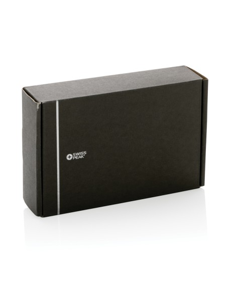 Caricatore wireless 15W 3 in 1 Swiss Peak in rPlastica